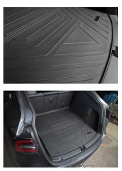 For Tesla Model Y 2022 2021 2020 TPE Rear Seats Back Protector Cover and Trunk Mat Anti-kick Pads Seat Mats Cargo Liner Car Boot Mat