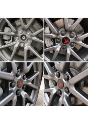 Decorative Wheel Center Hub Caps for Tesla Model 3/S/X Set of Tesla Logo Wheel Caps Center Hub Nut Lug Nut Cover for Tesla