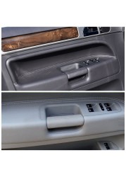 LHD RHD Quality Interior Driver Door Pull Handle Leather Replacement For VW Volkswagen Touareg 2003-2010