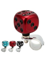 Steering Wheel Suicide Knob Creative Design Dice Shape Prevent Fatigue Power Handle Spinner Smooth Surface For Car Trucks