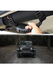 4pcs Non-slip Soft Steering Roll Bar Knob Adjustable Strap Easy to Install Car Interior Heavy Duty Practical for Jeep BJ40