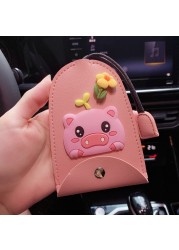 Large new cute creative auto products home car key key cover key chain pendant car key car accessories coin purse gift