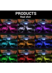 RGB Car Interior Lights For Toyota Honda Civic Subaru Mazda Mitsubishi Suzuki Acrylic Strips APP Auto Decorative Ambient Lights