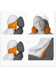 Universal Car Seat Headrest Pillow Rest Memory Foam Car Head Neck Pillow Support Sleeping Side Head High Elastic Nylon Telescopic