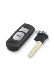 KEYYOU 433Mhz ID49 2/3 Buttons Smart Key Fit For Mazda CX-3 Axela CX-5 Atenza Model SKE13E-01 Remote Control Car SKE13E-02