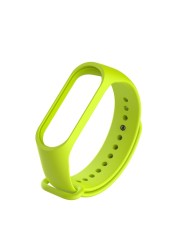 Suitable for Mi Band 3/4/5/6 Electronic Watch Strap Mi Band Replacement Silicone Wristband Adjustable Length Sport Strap