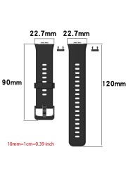 Metal Connector Replacement Silicone Sports Wrist Strap Watch Band For Huawei Watch Fit 1.64" Vivid AMOLED Display