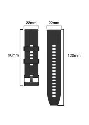 22mm Silicone Band For Huawei Watch Gt3 46mm / Huawei Watch 3 Pro 48mm / Watch 3 46mm Official Style Strap Band For Huawei Gt3 46mm