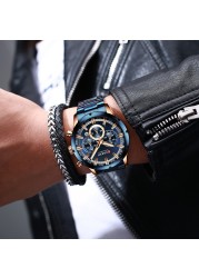 CURREN Men Watch Luxury Brand Sport Quartz Mens Watches Full Steel Waterproof Chronograph Wristwatch Men Relogio Masculino