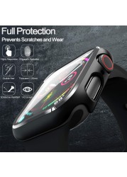 Tempered Glass Screen Protector For Apple Watch Series 6 5 4 3 2 SE 44mm 40mm 42mm 38mm Iwatch 38 40 44mm Film Protection Case