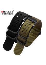 Hot Top Nylon NATO Watch Strap for L-uminox 3051 3150 Watchband 22mm 23mm Black Green Watch Band Waterproof Sport Zulu Strap