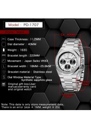 2022 New PAGANI Design Top Men's Watch Automatic Quartz Watch Japan VK63 Stainless Steel Business Luxury Sapphire Watch Relogio