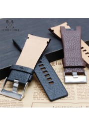 High Quality Genuine Leather Bracelet Band 32*18mm Watch Strap For Diesel Watch Band For DZ1273 DZ1216 DZ4246 DZ4247 DZ287 Strap