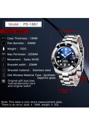 2022 PAGANI Design 40mm Luxury Men's Watch Stainless Steel Automatic Mechanical Watch Men Top Brand Waterproof Date Watch