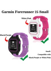 Original Silicone Shackles for Garmin Forerunner 25 Soft Silicone Replacement Strap Band for Garmin Forerunner 25 Women GPS