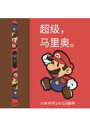 For Xiaomi Mi Mario Band 4 3 Strap Replacement Wrist Straps Silicone Bracelets Watch Strap For Xiaomi MI Band Wristband Strap