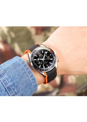 Automatic Watches Mens 2022 Luxury Brand Watch Men Mechanical Wristwatches Rubber New Sports Waterproof Clock Relogio Masculino