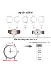 12mm 14mm 16mm 18mm 20mm Stainless Steel Watch Bands Metalwork Replacement Watch Band For Men Women Watch With Tool