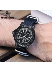 Addies-Men's Military Quartz Watch Sport Watch 50m Water Resistant Ultra Luminous Outdoor