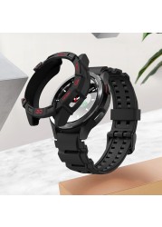 SIKAI 2022 New Case For Samsung Galaxy Watch 4 Classic 46mm Cover Protector TPU Shell Bumper Band Strap For Samsung Smart Watches