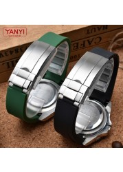 High quality rubber watch strap 20mm 21mm waterproof silicone wristband camouflage watchband wrist band watch bracelet