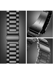 Ultrathin Stainless Steel Strap for Apple Watch 7 6 5 4 3 SE Band 38mm 40mm 44mm 45mm Metal Bracelet for iWatch Watch Series