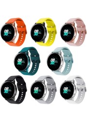 Silicone Strap for Samsung Galaxy Watch Active 2 Bands 44mm 40mm Strap Bracelet Gear S2 Classic Amazfit Bip GTR 42mm Smart Strap