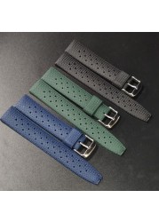 TP001 Tropic Strap 20mm Replacement Watch Bands Automatic Watch Bracelets Diving Watches Waffle Strap 20/22mm