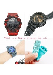 Watch accessories resin strap 16mm for camouflage Casio g-shock GLS GD GA110 GA100 GD120 sports watch for men and women