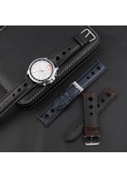 Genuine leather watch straps for men, high quality genuine leather watch accessories, 18mm, 20mm, 22mm, 24mm, black and brown