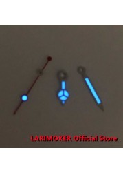 LARIMOKER Blue Luminous Wristwatch Fit NH35 NH36 NH38 ETA 2836 2824 miota 8205 8215 821A Mingzhu DG 2813 3804 movement