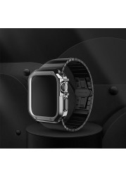 High Quality Stainless Steel Strap for Apple Watch Series 7 Band 41mm 45mm Metal Bracelet Band for iwatch 6 5 4 44mm 40mm Correa