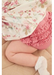 2 Pack Long Sleeved Floral Baby Dresses (0mths-3yrs)