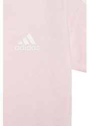 مجموعة أساسيات الوردي للأطفال الصغار من adidas