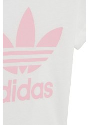 adidas Originals Pink Infant Adicolor Trefoil Set