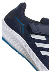 adidas Navy Blue RunFalcon Youth & Junior Strap Trainers