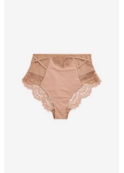 Tummy Control Lace Knickers 2 Pack