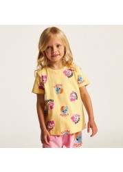 Hasbro Printed Round Neck T-shirt and Pyjama - Set of 2