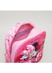 Disney Minnie Mouse Print 3-Piece Trolley Backpack Set - 12 inches
