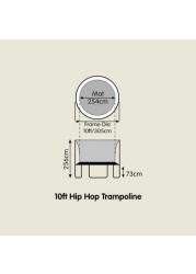 Mookie Hip Hop Trampoline - 10 feet