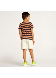 Juniors 3-Piece Printed T-shirts and Shorts Set