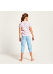 Juniors 6-Piece Printed T-shirt and Pyjama Set