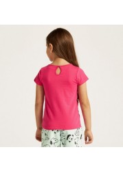 Juniors Solid Round Neck Top - Set of 2