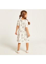 Sanrio Hello Kitty Print Dress with Short Sleeves - Set of 2