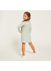 Juniors Printed Knit Dress with Long Sleeves - Set of 3