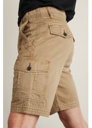 Premium Laundered Cargo Shorts Regular Length