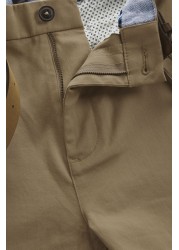 Belted Soft Touch Chino Trousers Straight Fit