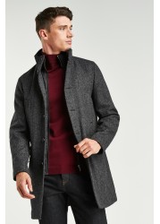 Funnel Neck Coat