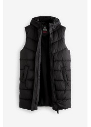 Shower Resistant Longline Puffer Gilet