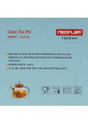 Neoflam Borosilicate Glass Tea Pot (1 L)